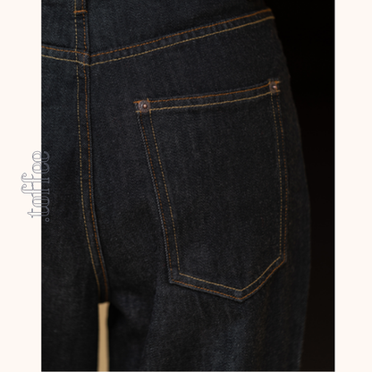 コットンストレッチストレートデニムパンツ　《Z00647》