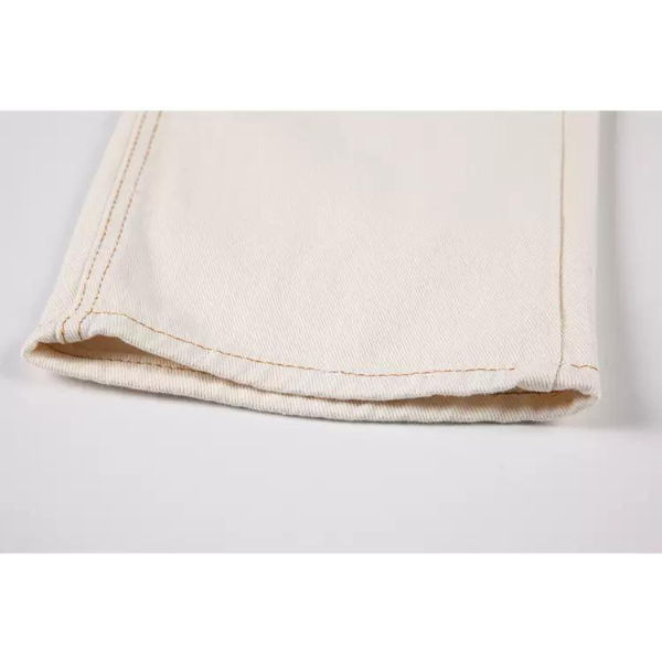 ハイウエストボタンフライデニム X-055