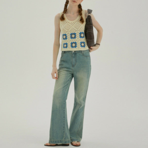 フェイクスカート＆デニムパンツの2点セット Z00312