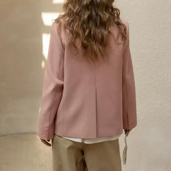 パウダーピンクベーシックジャケット X-049