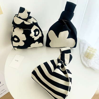 【8color】スモールニットバケットバッグ Z00012