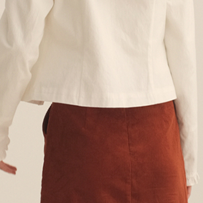 ストロベリープリントホワイトブラウス　Z00448