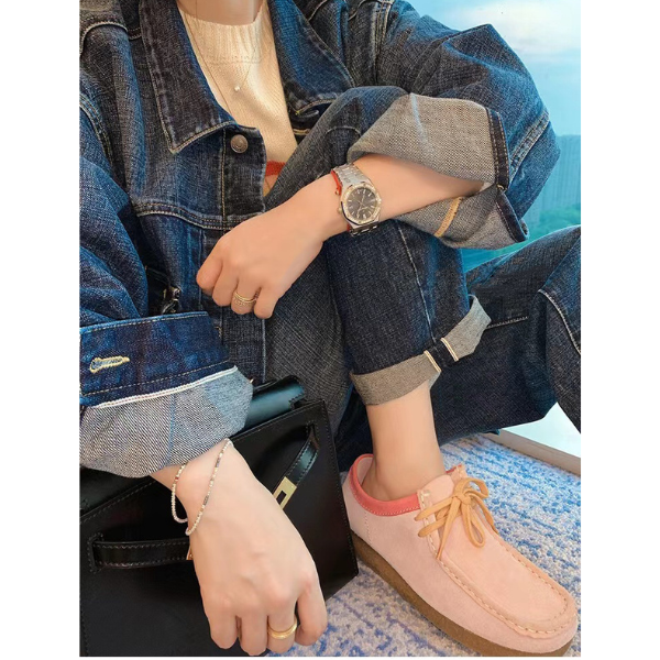 【2color】スクエアトゥワラビーシューズ Z00124