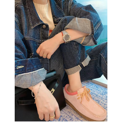 【2color】スクエアトゥワラビーシューズ Z00124