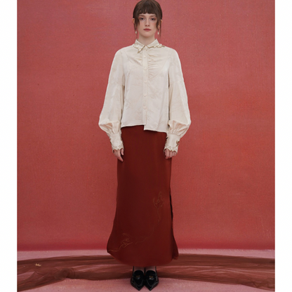 アジアテイストレトロシャツ AU-458