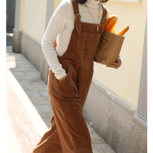 コーデュロイオーバーオール w-036