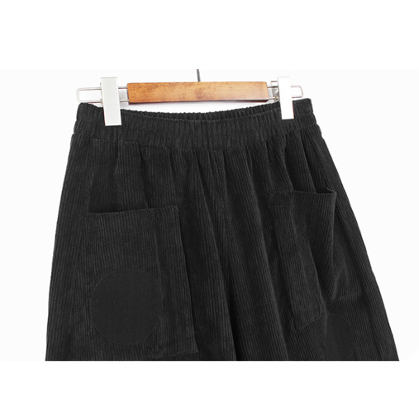 【3color】ドットコーデュロイハーレムパンツ X-352