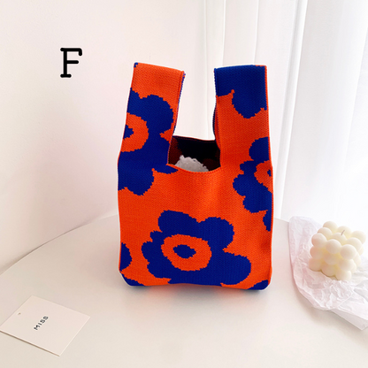 【8color】スモールニットバケットバッグ Z00012