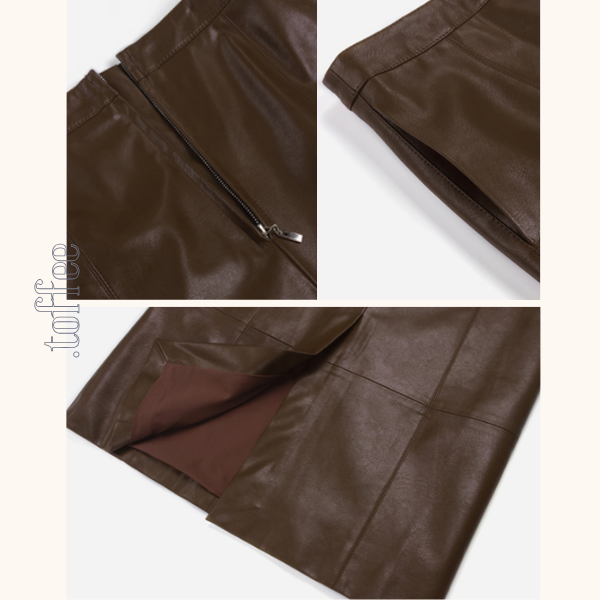 ハイウエストストレートスリットスカート 《Z00642》