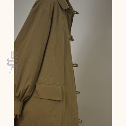 オリーブグリーンロングジャケット　Z00524