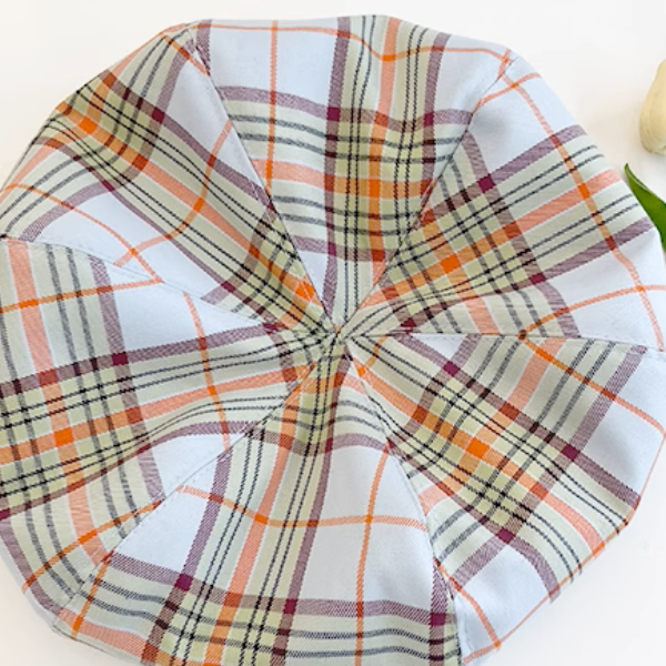 【2color】ギャザーディテールチェック柄帽子《Z00881》