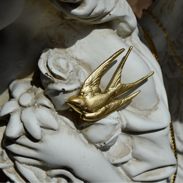 つばめブローチ X-093