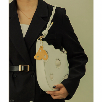 【4color】チーズデザインのショルダーバッグ X-280