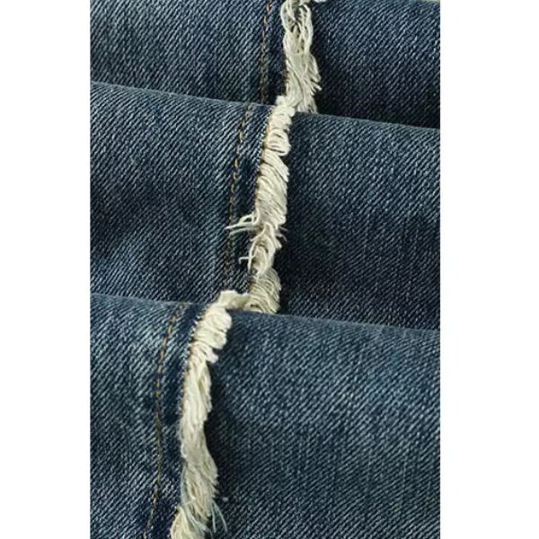 ハイウエストダメージデニムパンツ Z00231