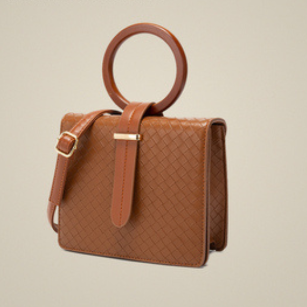 ウッドハンドル2wayスクエアバッグ AU-375