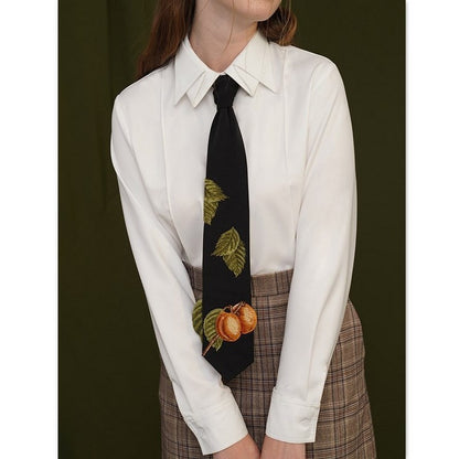 【２color】折り紙のような襟が素敵なシンプルシャツ