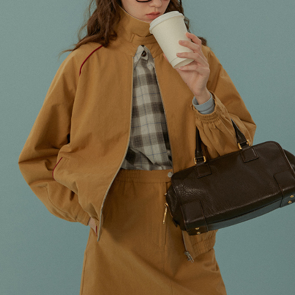 ジップジャケット＆ショート丈スカートのセットアップ Z00065