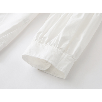 【２color】フェイクツーピースレイヤード調シャツ　AU-201