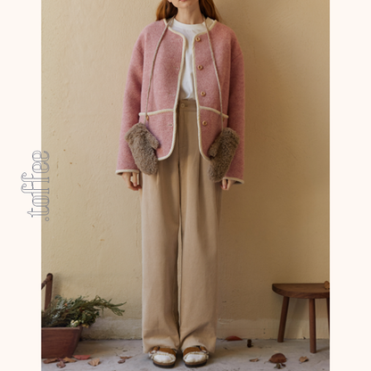 【2color】ハイウエストコーデュロイパンツ　Z00523