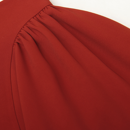 センターボタンルーズフレアスカート X-272