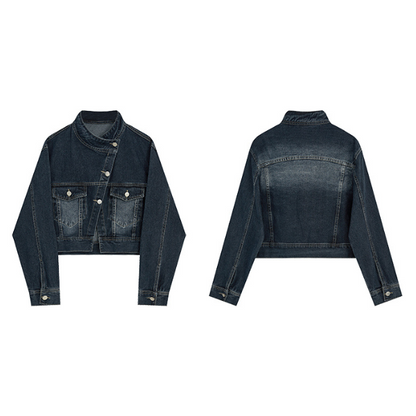 スラッシュボタンデニムジャケット X-226