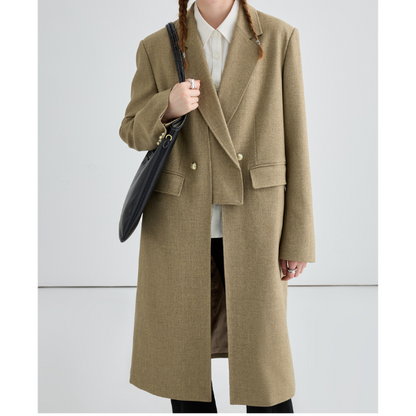 レイヤード風ロングスーツジャケット Z00028