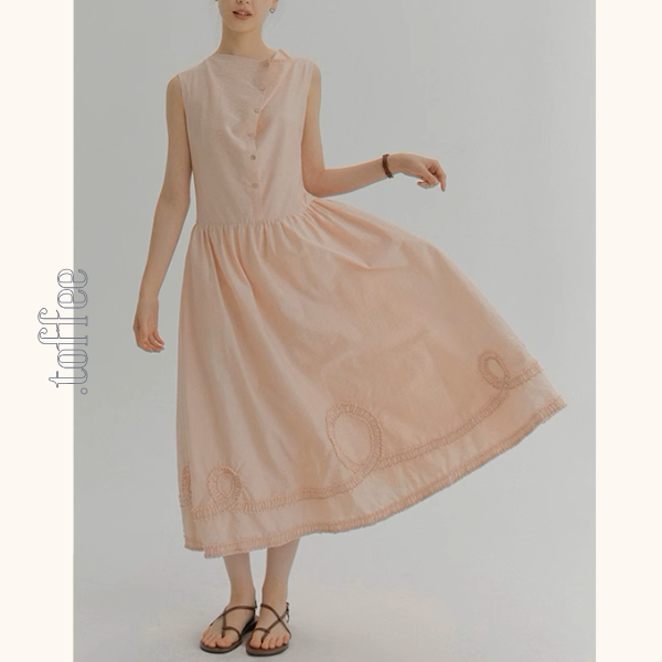 アシンメントリックノースリーブワンピース《Z01020》