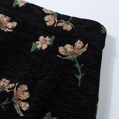 花柄タッセルジャカードスカート　Z00574