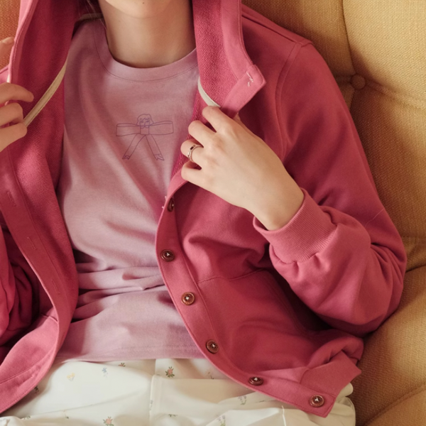 【2color】ルーズスウェットパーカー Z00076