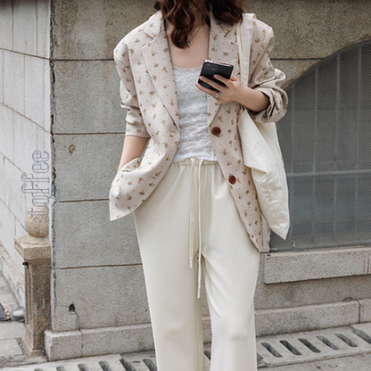 小花柄ルーズジャケット　Z00395