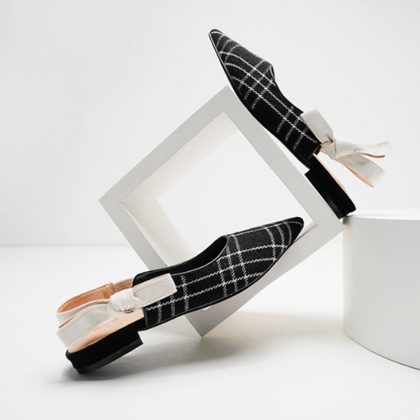 モノトーンバックストラップシューズ X-022