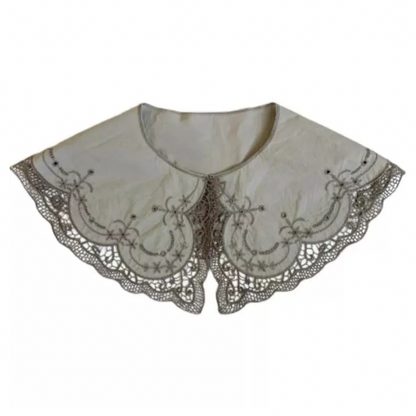 【３color】エレガントレースフェイクラペル AU-374