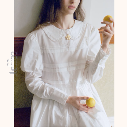 フラワーモチーフクリスタルチェーンネックレス《Z00876》