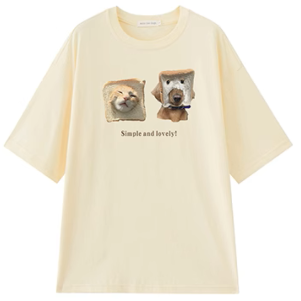 【6color】アニマルプリントオーバーサイズTシャツ《Z00990》