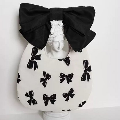 【3color】大きなリボン付きチェーンショルダーバッグ Z00237