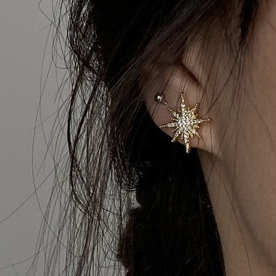 【２color】太陽と月のイヤーアクセサリー