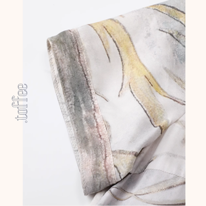 淡彩タッチミディワンピース《Z01037》