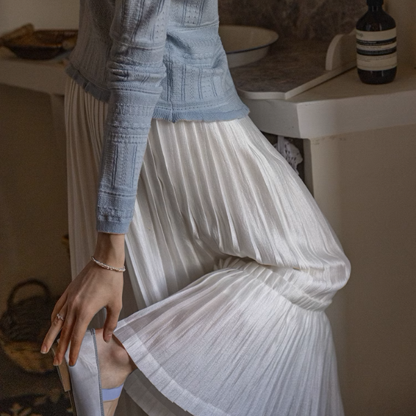 【2color】プリーツティアードフレアスカート《Z00864》