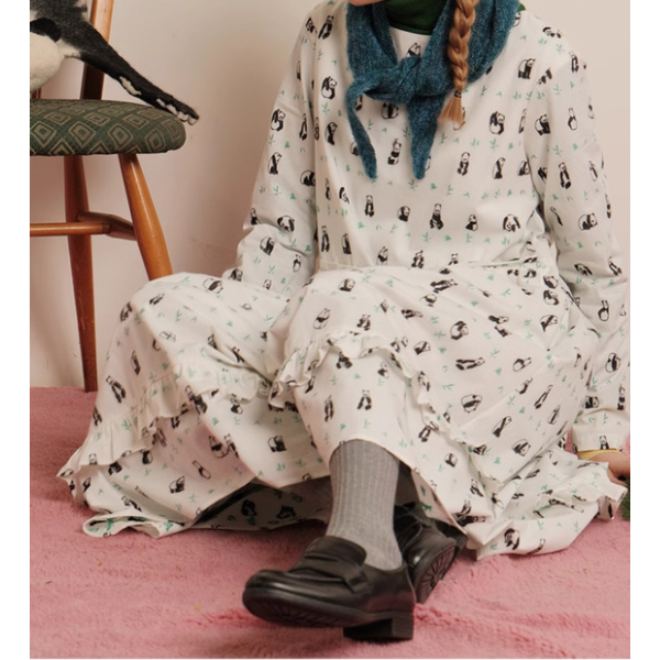 【2pattern】コットンレースワンピース Z00074