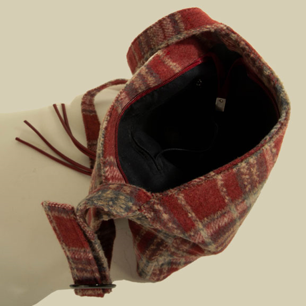 【3color】チェック柄ショルダーバッグ    Z00433