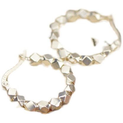 シルバー粒粒ピアス