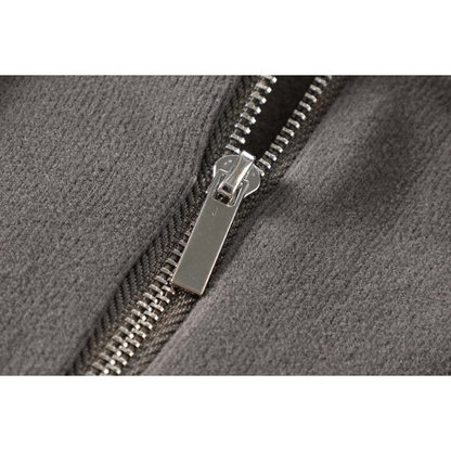 【2color】フィット＆フレアパーカーワンピース　X-344