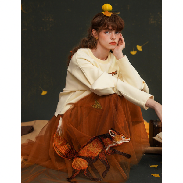 フォックスデコレーションチュチュスカート AU-471