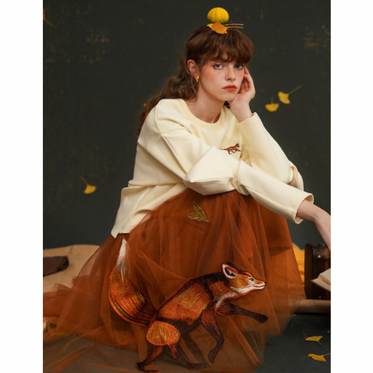 フォックスデコレーションチュチュスカート AU-471