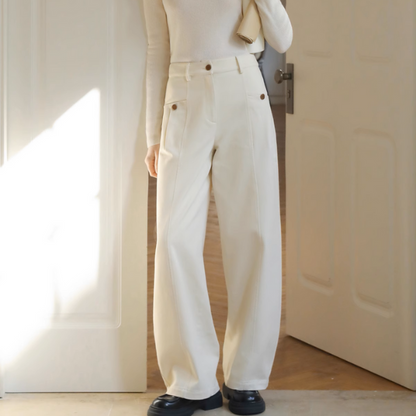 【3color】ハイウエストワイドシミターパンツ Z00890