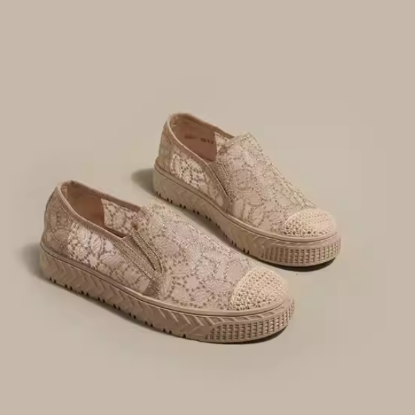 【2color】トータルエンブロイダリーメッシュシューズ W-199