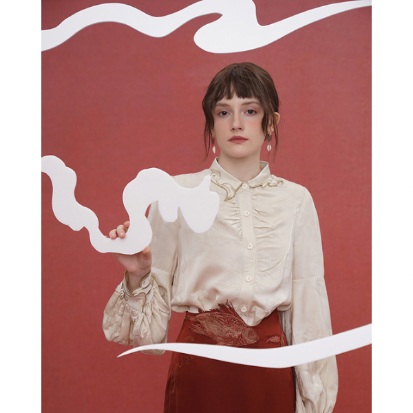 アジアテイストレトロシャツ AU-458