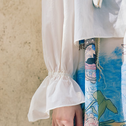 フリルシアークロップドカーディガン《Z00971》