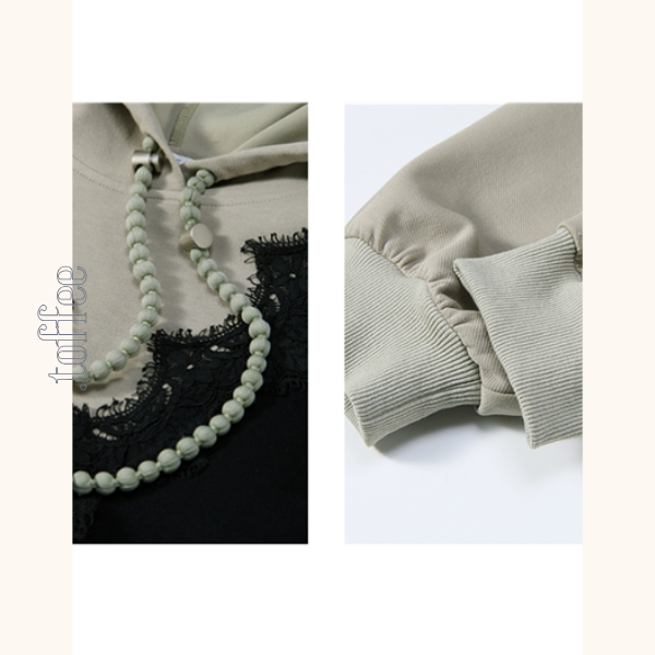 レイヤード風フード付きロングワンピース　Z00532