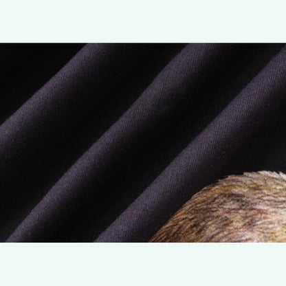 レトロアートが描く、夜の森のパーティーブラウス 《C0210》